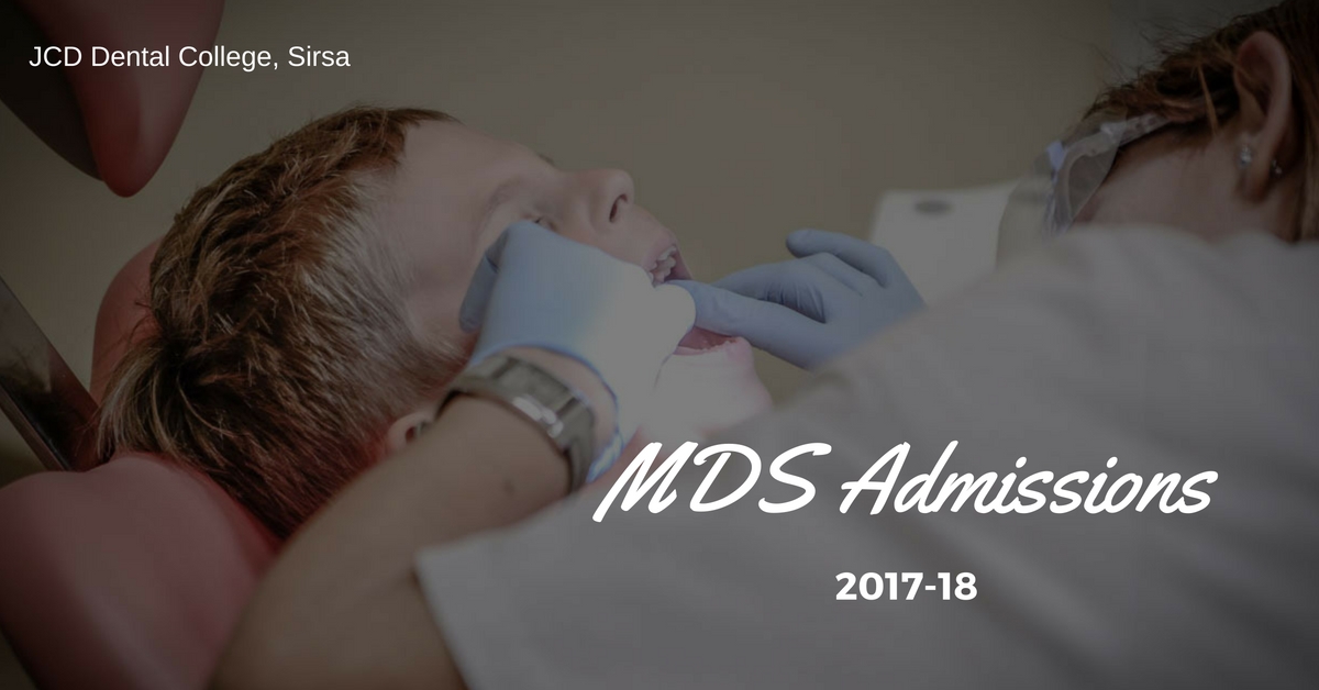 MDS Admissions 2017